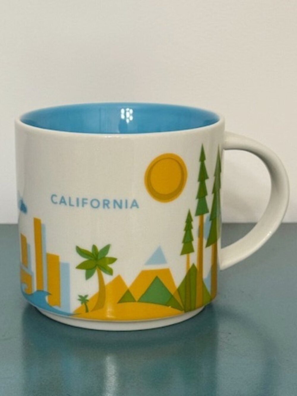 2014 Starbucks California You Are Here Collection 14 oz Coffee Mug Cup